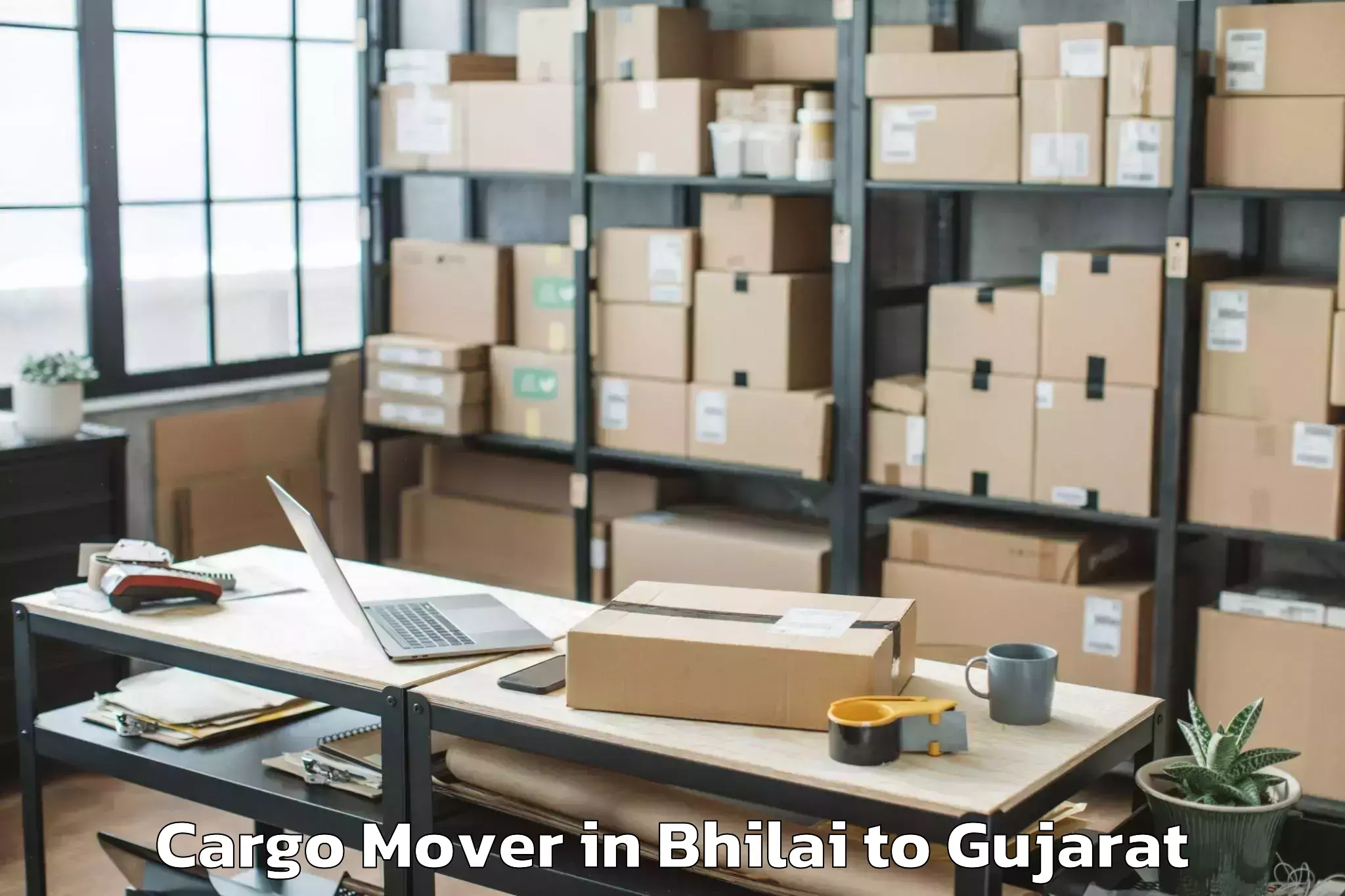 Hassle-Free Bhilai to Upleta Cargo Mover